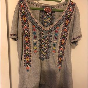 Johnny Was embroidered T-Shirt